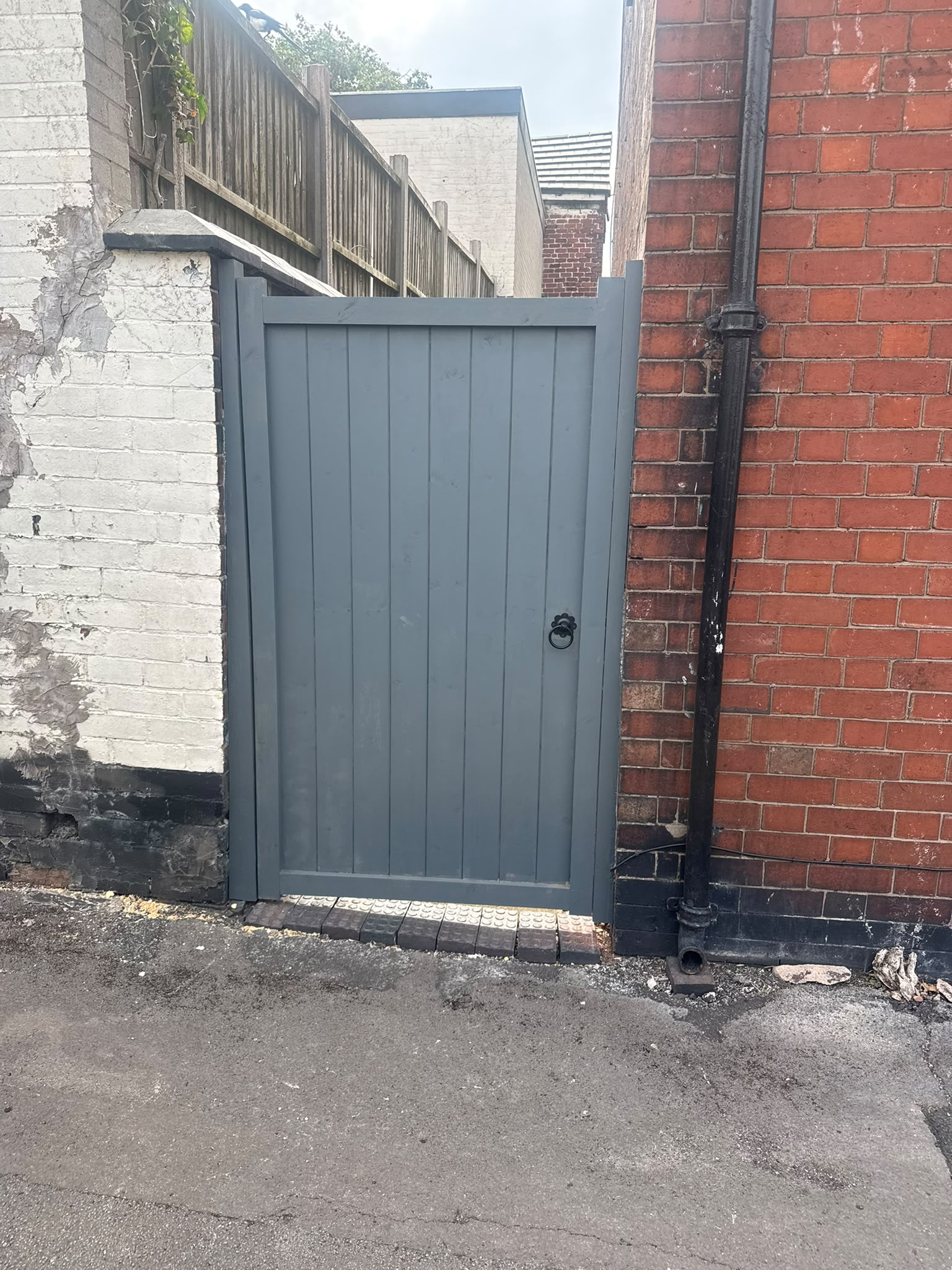 Painted timber gate